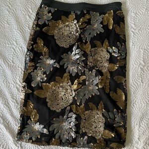 Sequined pencil skirt